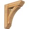 Ekena Millwork Thorton Slat Rough Sawn Bracket w/ Offset Brace, Western Red Cedar, 8"W x 30"D x 34"H BKT0806X30X34THR06RWR - alternate 1